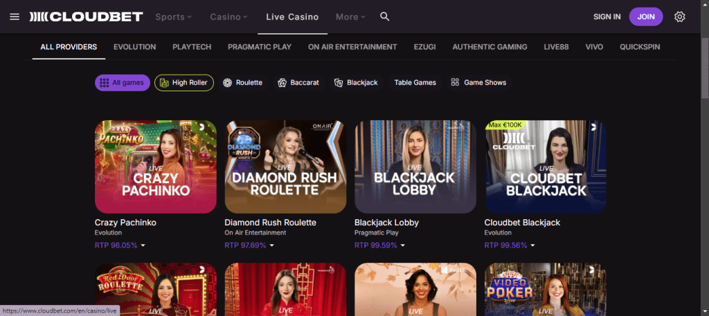 Cloudbet-Casino-Live-Casino