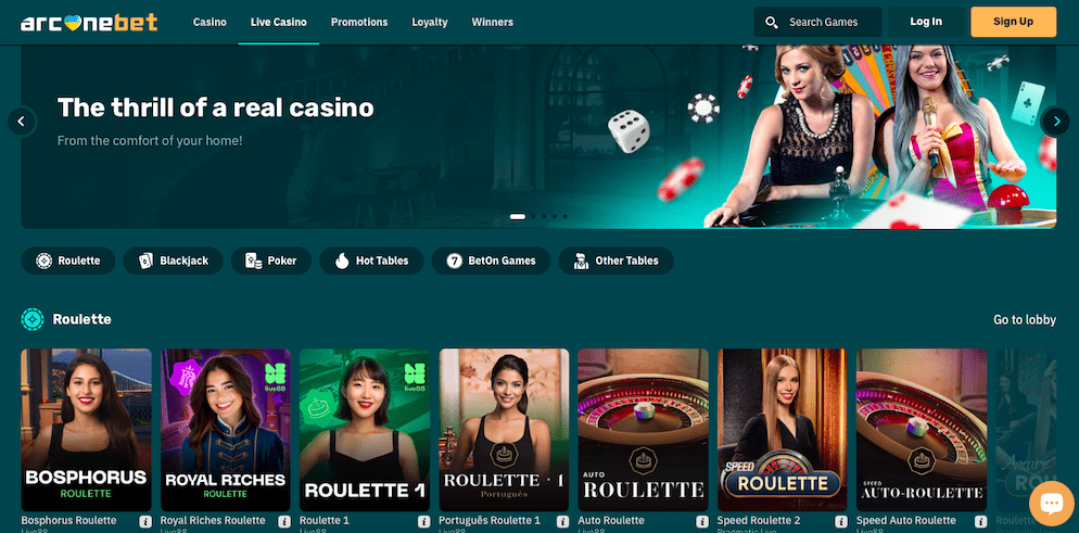 arcanebet-casino-live casino