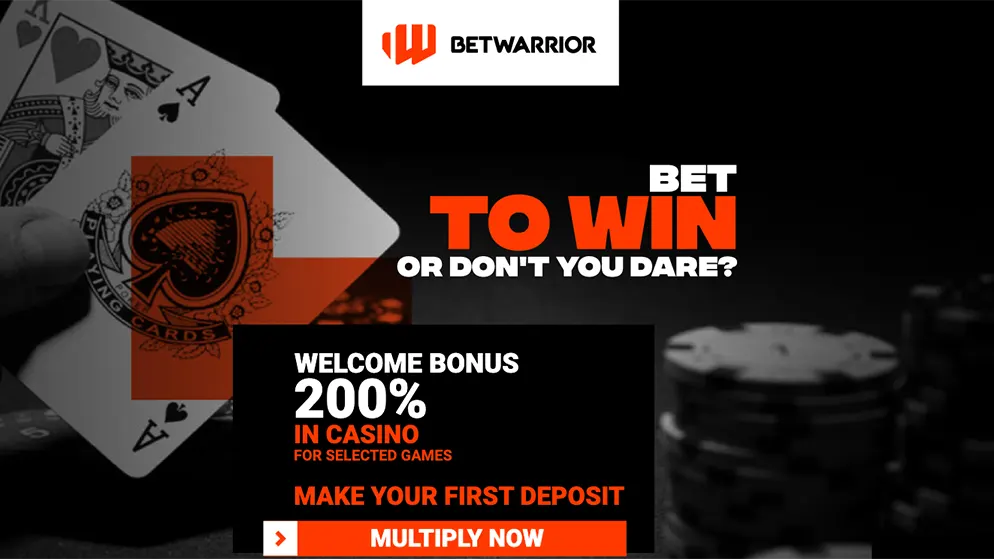 BetWarrior 200% welcome bonus