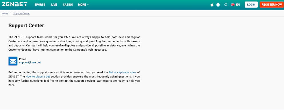zenbet-casino-customer-support
