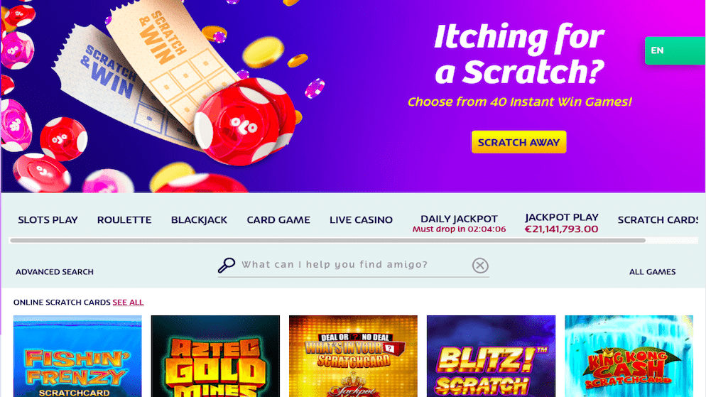 Play OYO Casino - Scratch
