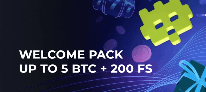 Bitslot Casino - Welcome Pack Up To 5 BTC + 200 FS