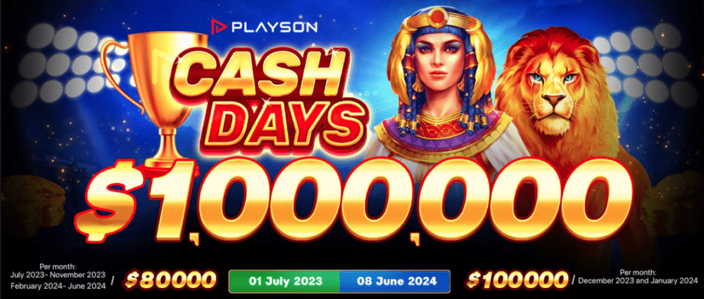 HunnyPlay Casino - CashDays $1,000,000 tournament