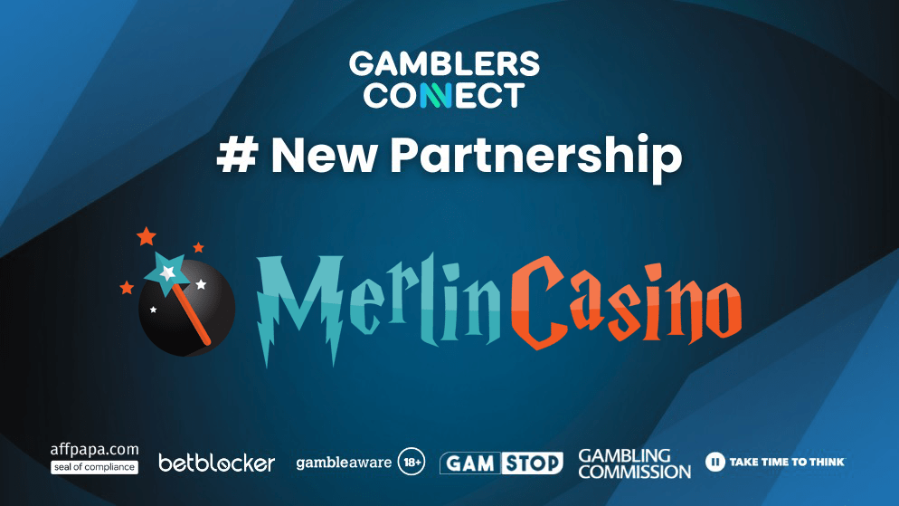 Merlin Casino has officially partnered with Gamblers Connect