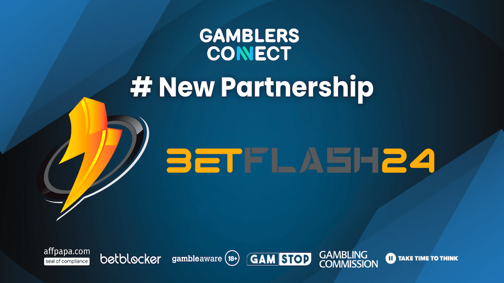 BetFlash24 Caisno partnered with Gamblers Connect - In Text