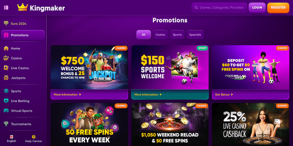 Kingmaker-Casino-Promotions