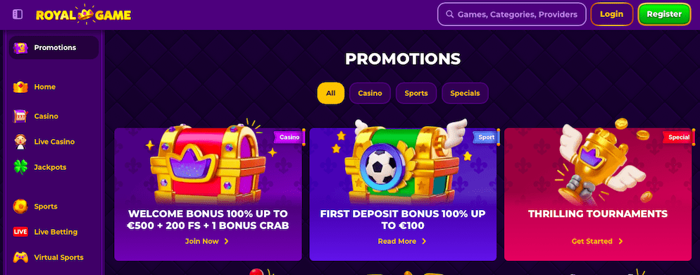 RoyalGame-Casino-Promotions