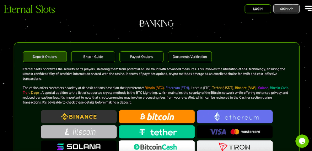 eternal-slots-payment-methods