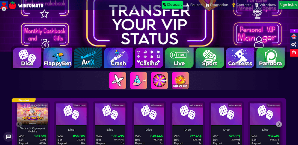wintomato-casino-home