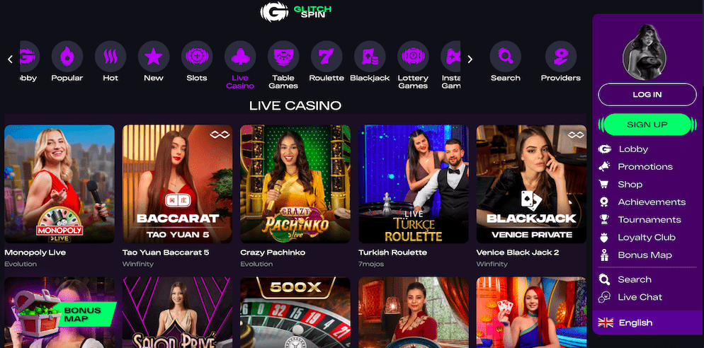 glitch-spin-casino-live-casino