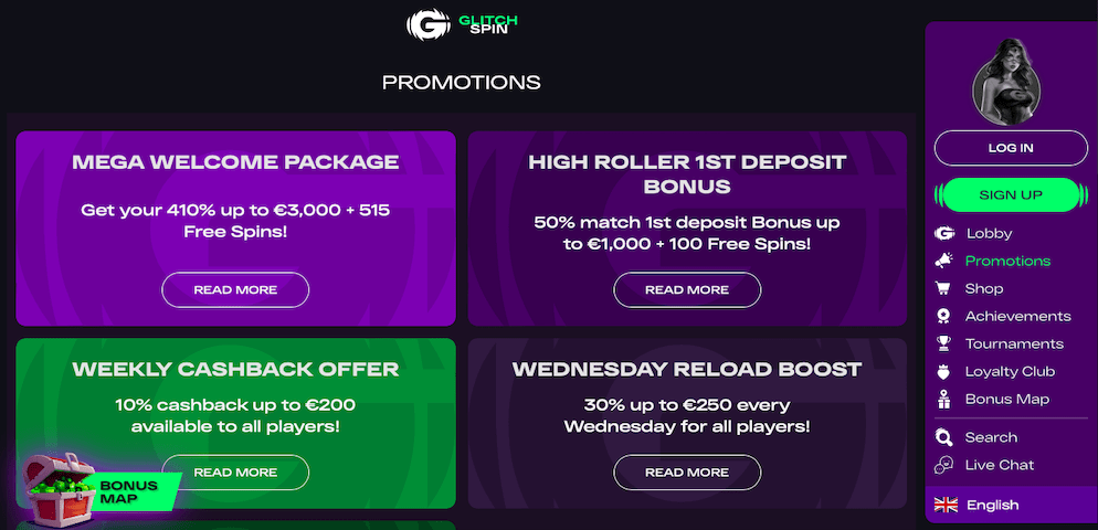 glitchspin-casino-promotions