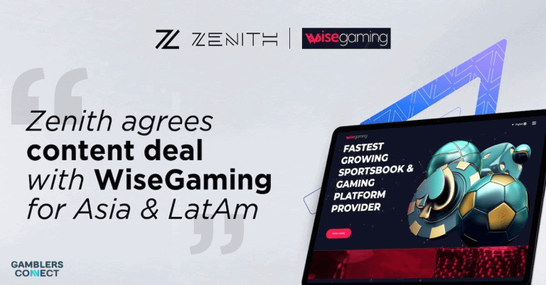 WiseGaming Strikes Content Partnership with Zenith Gaming