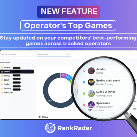 RankRadar Introduces Operator’s Top Games – A Cutting-Edge Tool That Enables Tracking Your Competitor’s Games