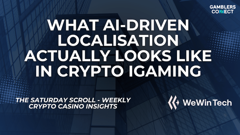 A graphic explaining the importance of true AI-driven localisation for white-label crypto casino platforms, from iGaming tech provider WeWinTech.
