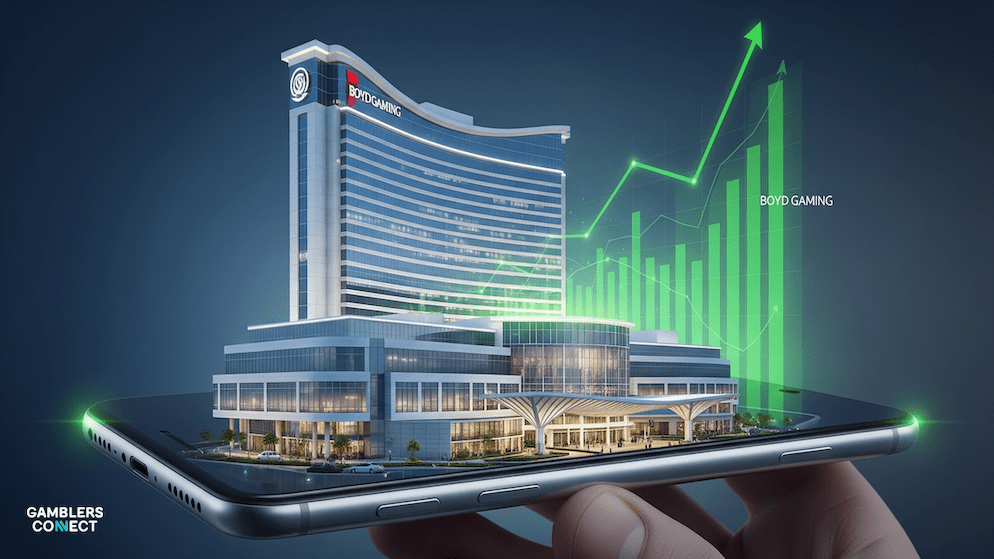 The official corporate logo for Boyd Gaming, the company that reported total revenue exceeding $1 billion for the second quarter of 2025.