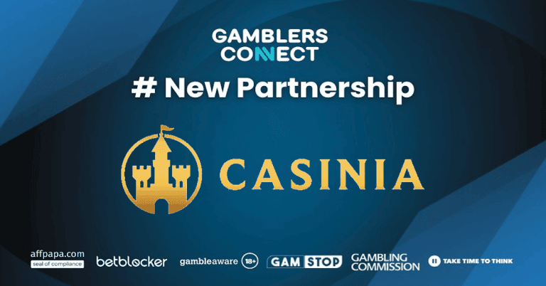 Casinia Casino & Gamblers Connect Enter A New Partnership