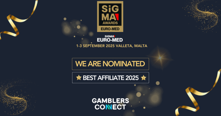 Gamblers Connect Nominated for ‘Best Affiliate 2025’ at The SiGMA EURO-MED Awards