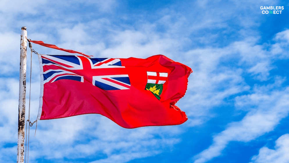 A graphic featuring a declining red bar chart and arrow, symbolizing the month-on-month drop in revenue and wagers for Ontario's online gaming market.