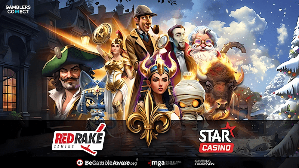 A collection of characters from Red Rake Gaming's diverse slot portfolio, which is now available to Dutch players through the new partnership with Starcasino.nl.