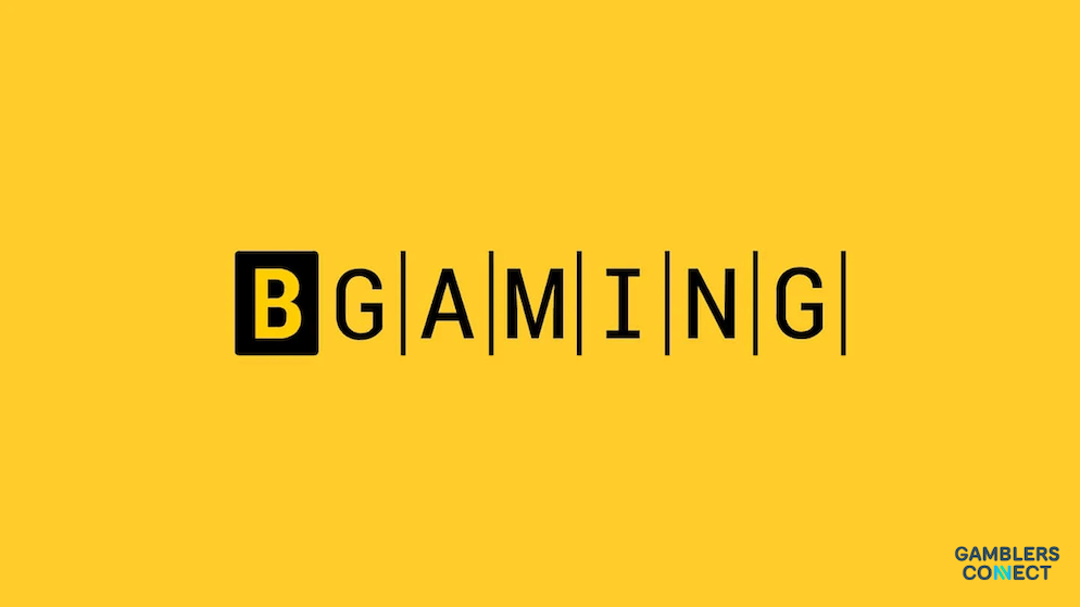 The BGaming logo against a vibrant yellow backdrop, symbolizing the content provider's entry into the regulated Swedish gambling market and the availability of its certified games.