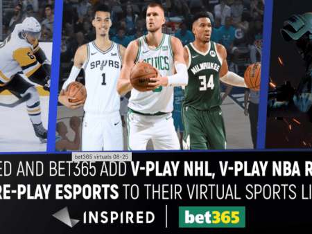 Inspired Entertainment and bet365 Expand Partnership with Three New Virtual Sports Titles