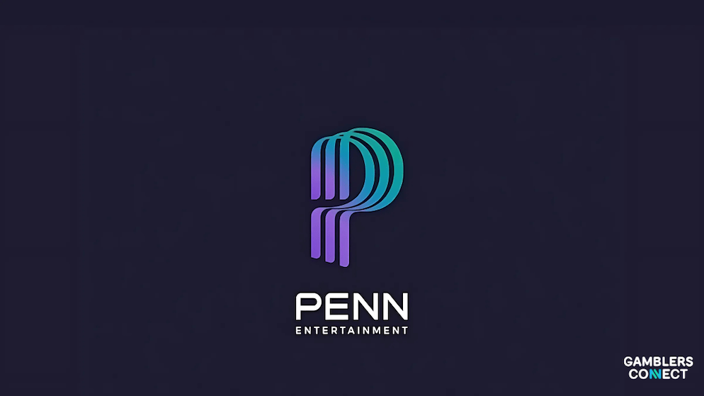 The corporate logo for Penn Entertainment, operator of 42 retail properties and the ESPN Bet online sportsbook.