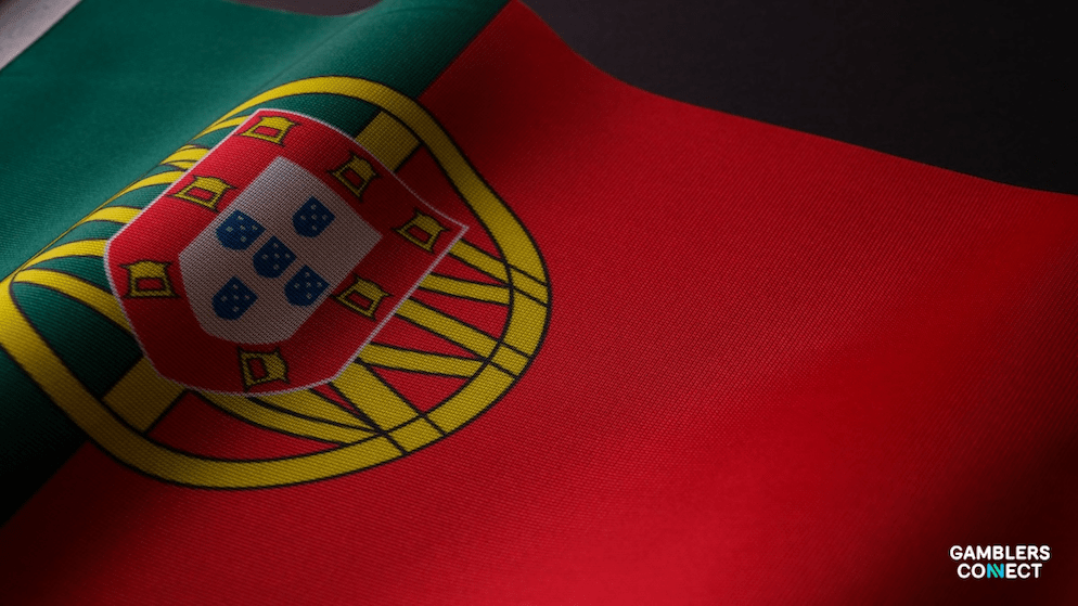 Textured image of the Portuguese flag, illustrating the market where 3 Oaks Gaming is expanding its slot game portfolio via Lebull.pt.