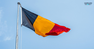 A graphic showing the flag of Romania next to a "Blocked" sign, symbolizing the ONJN's blacklisting of unlicensed gambling sites.