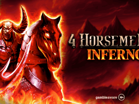 Spinomenal Expands Mythology Series with Apocalyptic “4 Horsemen III: Inferno” Slot