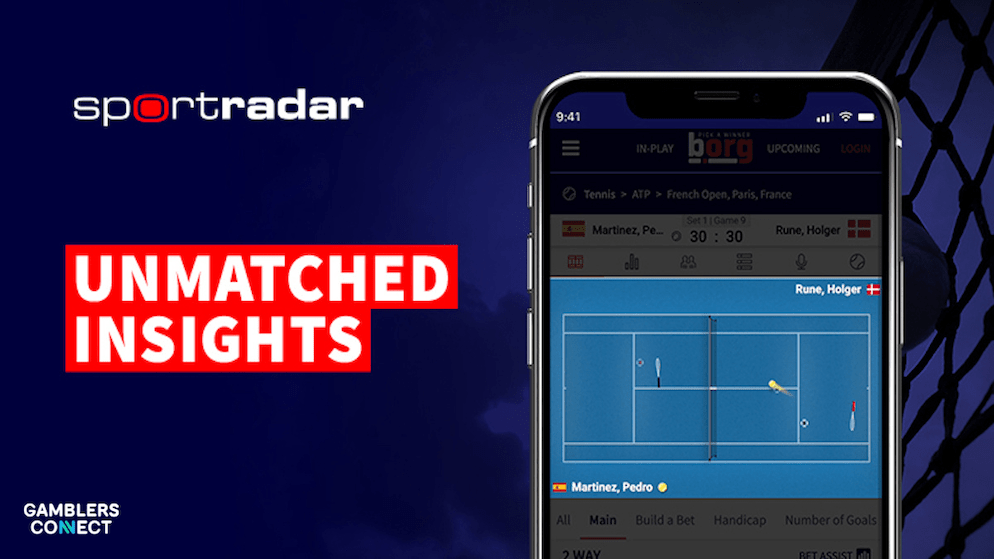A graphic detailing Sportradar's record financial results for Q2 2025, showing a 14% revenue increase to €318.1 million, underscoring the company's successful quarter.