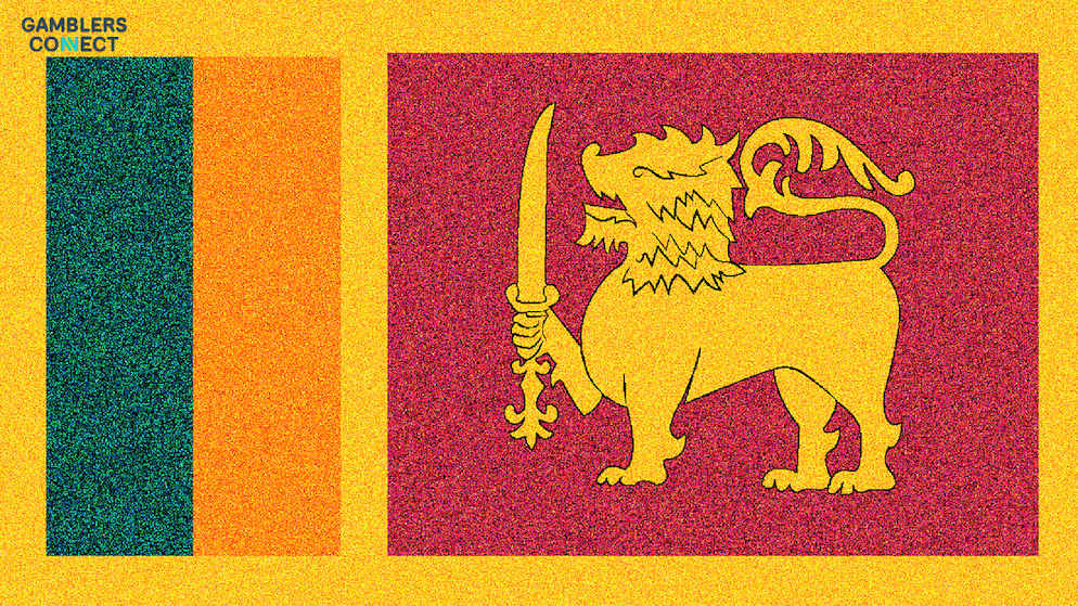The flag of Sri Lanka, representing the country's efforts to regulate and develop its betting and gaming industries with a new central authority.