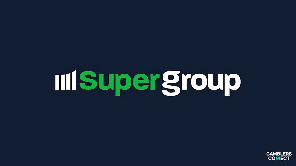 The corporate logo for Super Group, the global online sports betting and gaming business that owns brands like Betway and Spin.