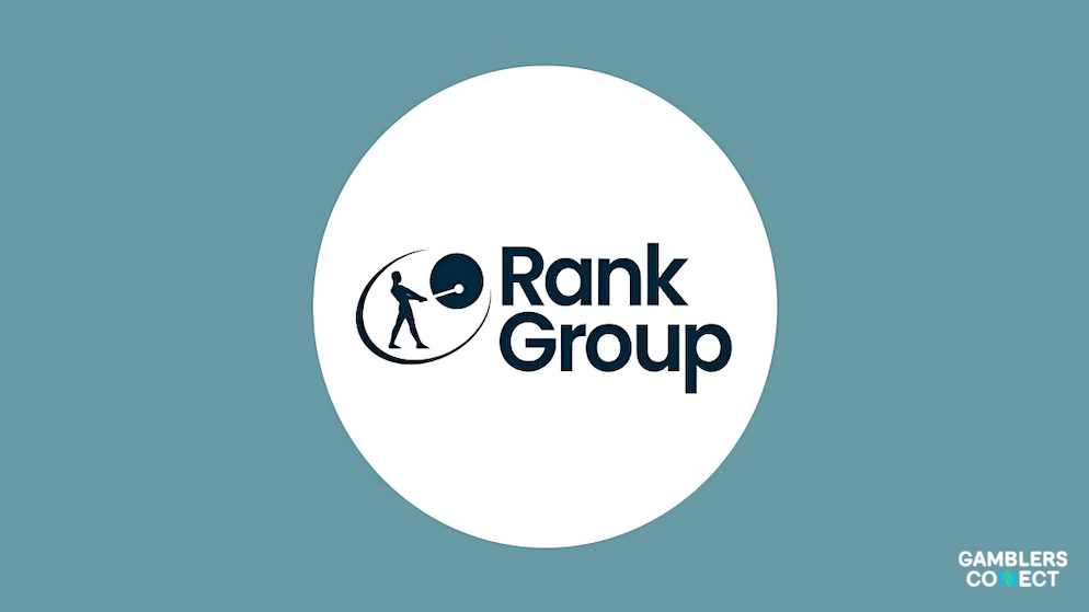 The logo of The Rank Group, owner of Grosvenor Casinos and Mecca Bingo, which is set to benefit from new UK land-based casino reforms.