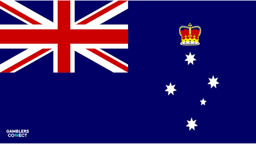 The Victorian state flag, symbolizing the jurisdiction of the Victorian Gambling and Casino Control Commission (VGCCC) which penalized QuestBet.