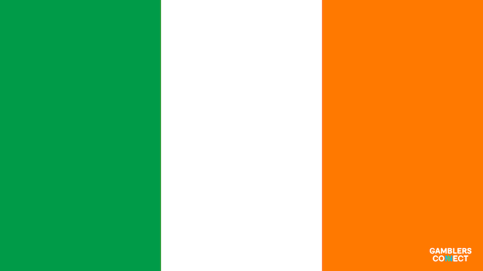 The national flag of Ireland, featuring vertical green, white, and orange stripes, symbolizing the country's national gambling regulatory efforts and the GRAI's recent report on gambling-related harm.