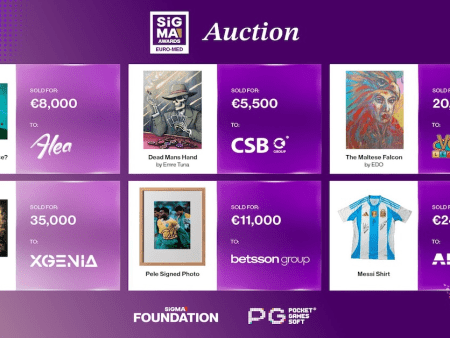SiGMA Euro-Med Charity Auction Raises €103,500 Through Record Bids
