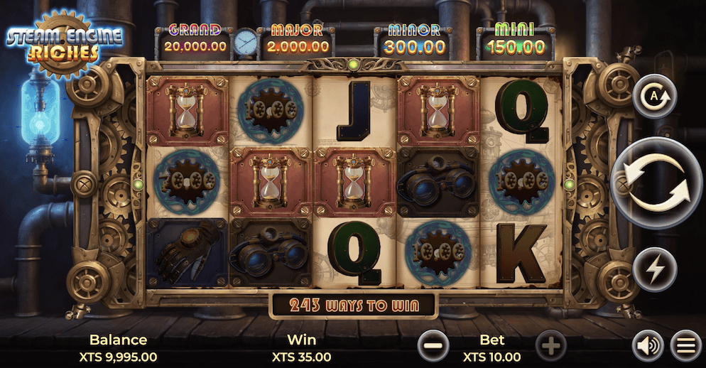 Steam Engine Riches win
