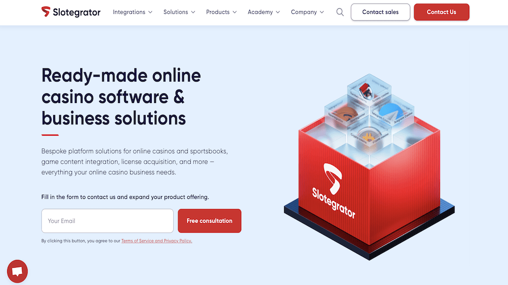 Slotegrator home page