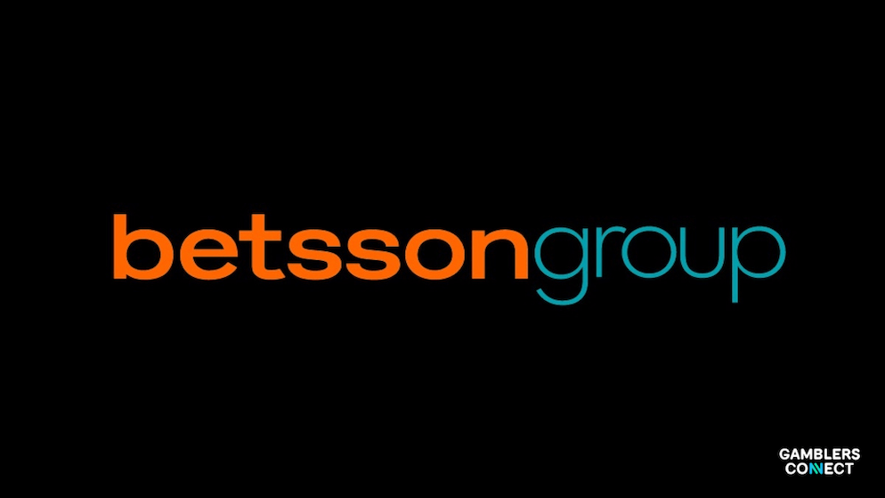 Betsson Group logo, with orange and blue text on a black background, signifying the company's recent sports sponsorship expansions.