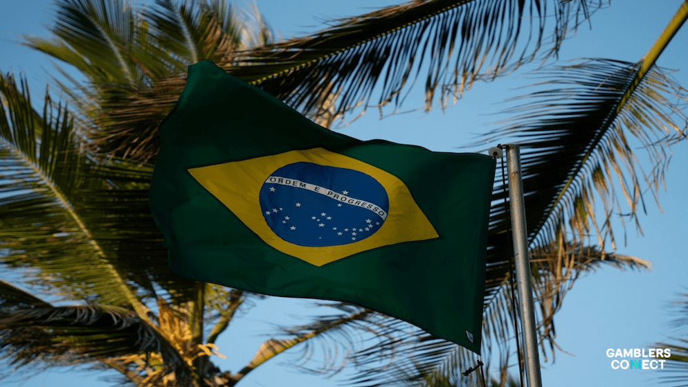 A close-up of the Brazilian flag, representing Zenith's expanded Latin American footprint and its long-term investment strategy in Brazil's regulated iGaming market.
