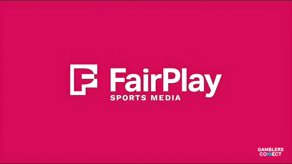FairPlay Sports Media logo shown on a pink background. The company will integrate its BetTech and AI-powered solutions into JOE Media Group's sports content.
