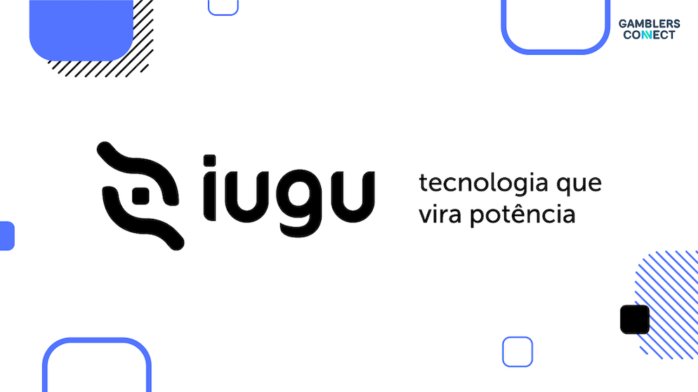 The official logo for iugu, with the tagline "tecnologia que vira potência" (technology that becomes power).
