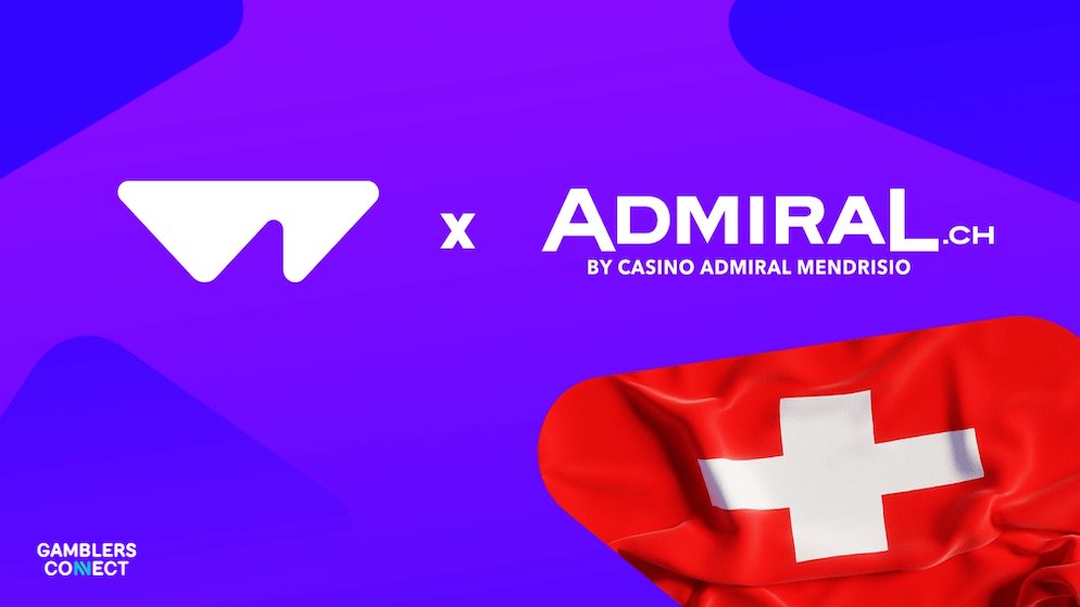 The Wazdan logo set against the Swiss flag, representing the introduction of its signature engagement features like Hold the Jackpot and Cash Infinity to the Swiss iGaming market.
