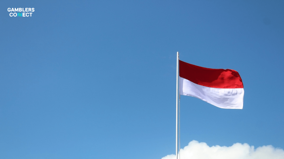 The Indonesian flag, representing the nation's struggle with offshore operators who use deceptive Meta ads despite the national ban - Illegal Gambling Ads.