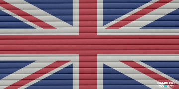 A stylized graphic of the Union Jack flag on a textured surface, representing the United Kingdom market where Sweepmate has launched its new gaming platform.