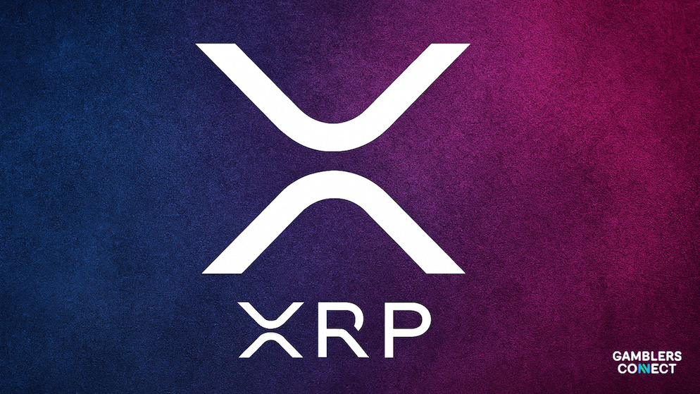The official XRP logo on a gradient background, symbolizing the bridge currency designed by Ripple Labs for efficient cross-border payments.