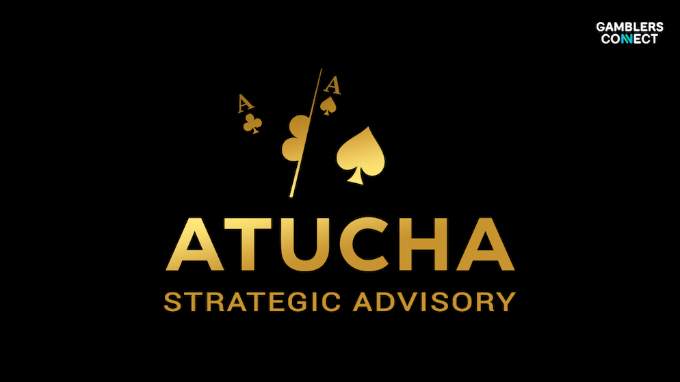 Gold and black logo of Atucha Strategic Advisory, visually representing the firm's focus on high-level strategic, regulatory, and commercial guidance in the gaming and tech markets.