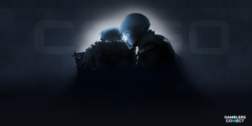 Two Counter-Strike Global Offensive (CSGO) security/police figures in tactical gear, symbolizing the seriousness and legal oversight surrounding skin gambling.