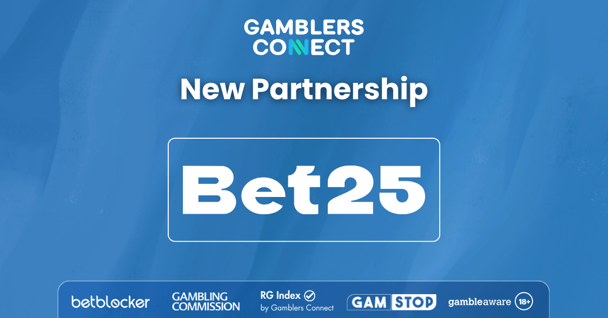 The Gamblers Connect and Bet25 logos displayed together for their new strategic partnership announcement.