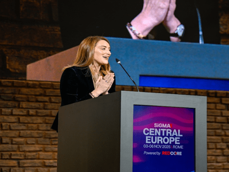 Roberta Metsola at SiGMA Central Europe in Rome